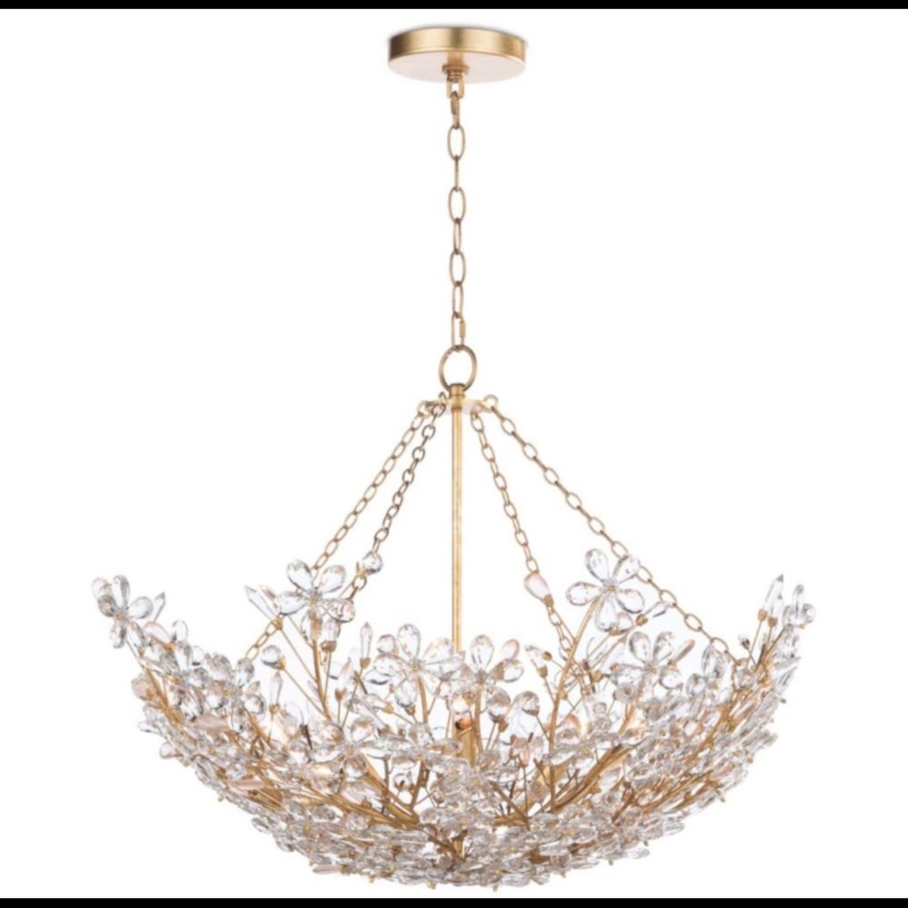 Regina Andrew Chrystal Flower Chandelier